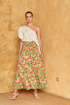 Smocked Maxi Skirt - Tomato Print by Frankie + Dash