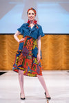 Ankara Shirt Dress - Denim Shirt
