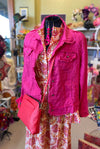 Pink Linen Jacket - Soul Sparrow