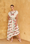 Asymmetrical Frill Dress - Floral Embroidery by Frankie + Dash